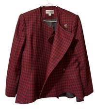 John Meyer Of Norwich Women Size 12 Wool Blend Career Professional Vintage City