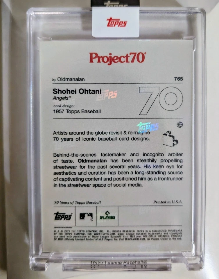 Topps Project 70 Shohei Ohtani by Oldmanalan /1499 & Ozzie Smith by Craola /1653 - Image 3 of 4