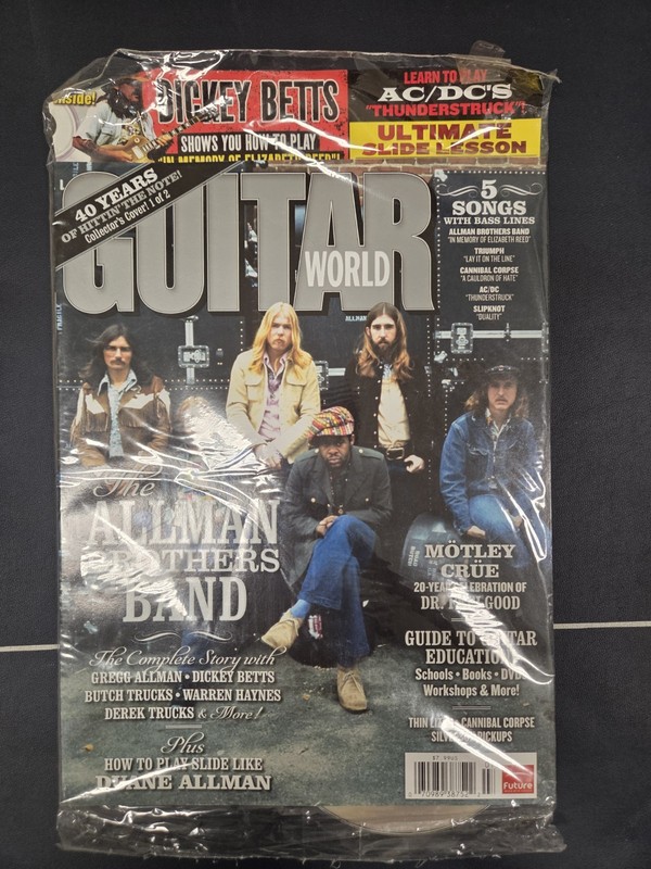 Guitar World July 2009 Allman Brothers Band 40th Annv. Collector’s Issue + CD
