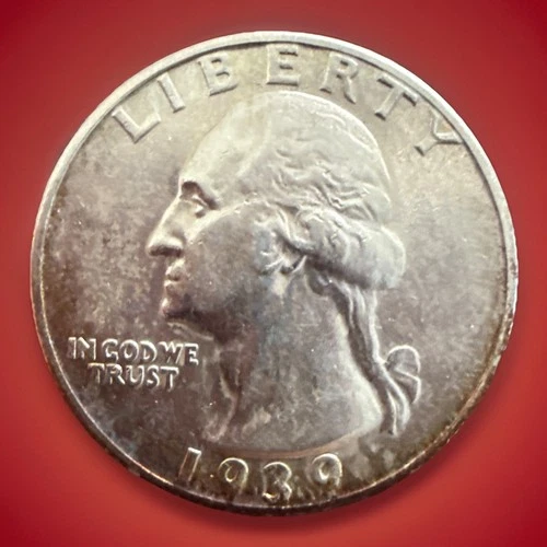 1939-S Washington Quarter * Gem BU++ (toned) * Key Date! * 908