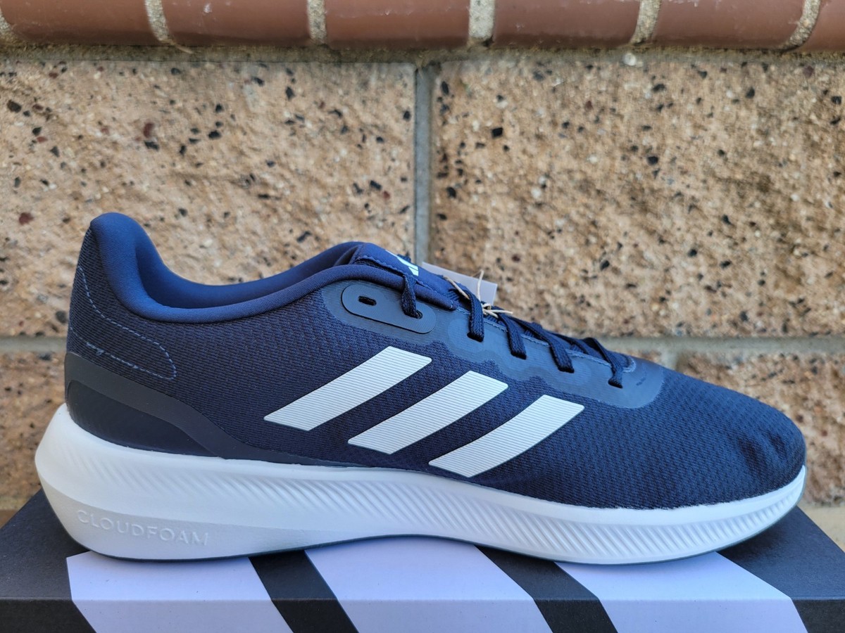 Adidas Falcon White And Navy Adidas Runfalcon Shoes Men's Size 13