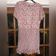 EUC Urban Outfitters Size XL Floral Print Smocked Mini Dress