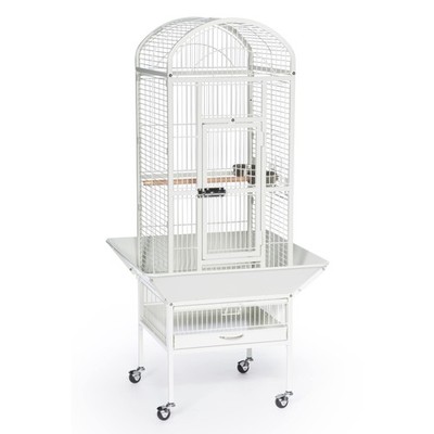 34512 Dometop Bird Cage, Small, Chalk White
