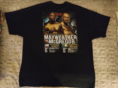 Maglietta Floyd Mayweather VS Conor McGregor The Money Fight 26 agosto 2017 XXL - Foto 7 di 7