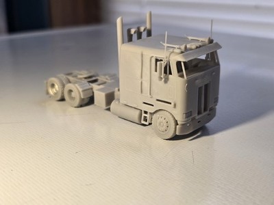 Ho Scale Peterbilt 362 Coe Sleeper Premium Line Undecorated Kit 3d Printed