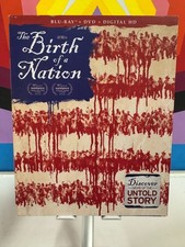 The Birth of a Nation (Blu-ray + DVD *no digital, 2016) w/slipcover