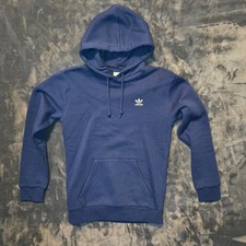 Adidas Originals Trefoil Hoodie Mens Small Blue Primegreen Pullover Sweatshirt