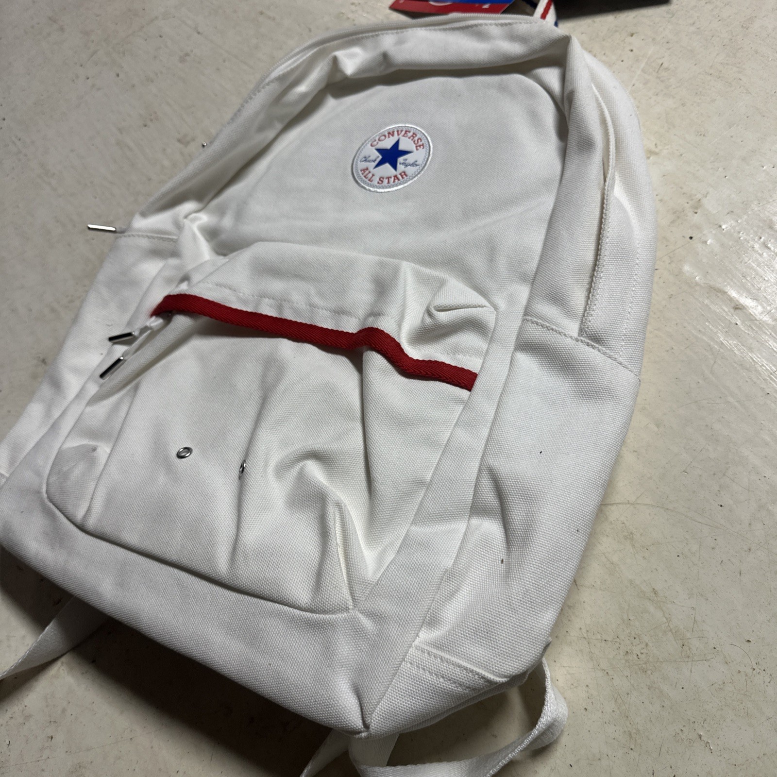 Converse All Star Unisex Egret White Backpack School New Chuck Taylor Canvas Bag thumbnail 4