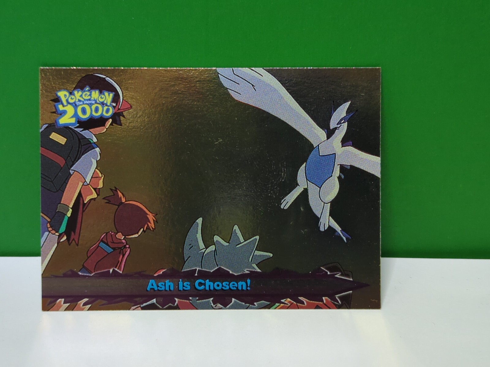 Pokemon , the Movie 2000 , foil base card #46 , Ash is Chosen! ,