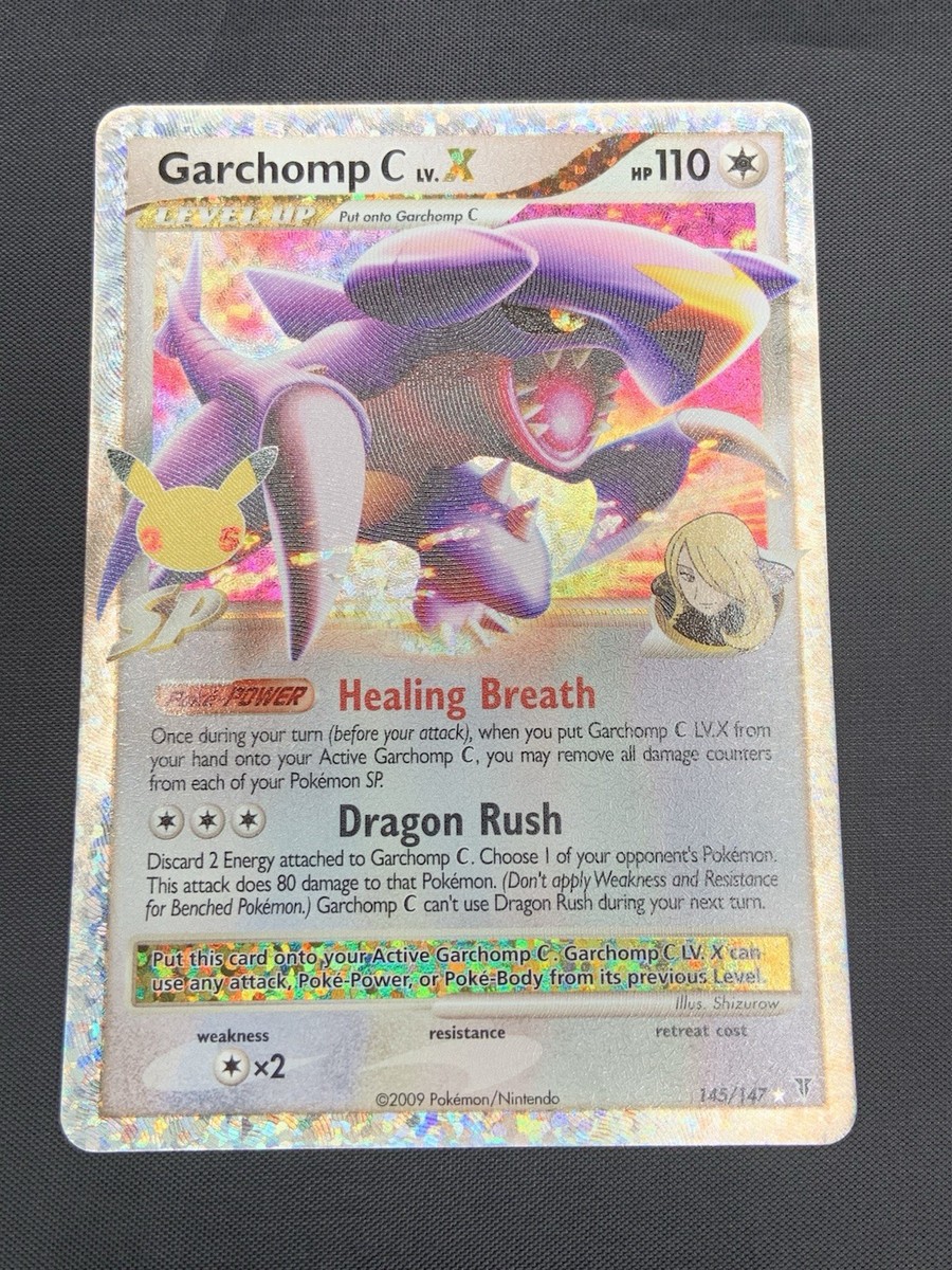 2009 Garchomp C LV.X 145/147 Celebrations Rare Level Up POKEMON TCG Near  Mint