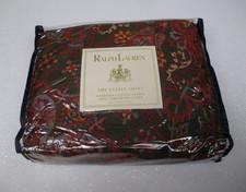Ralph Lauren GALAHAD PAISLEY Red Floral Comforter Cover Duvet Cover - King