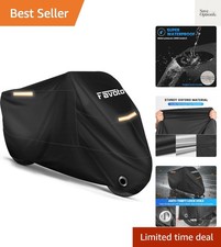 Motorcycle Cover Waterproof Outdoor All Season Weather Sun Rain Protection Ni...