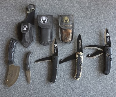 Vintage Lot Of 5 Whitetails Unlimited Knives 