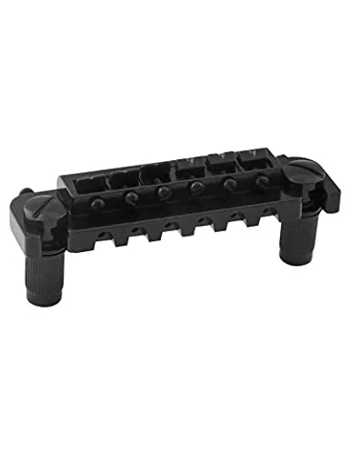 Adjustable Wraparound Guitar Bridge Combined bridge Tailpiece Compatible Black - Picture 6 of 7