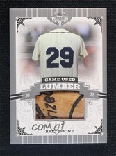 2022 Leaf Lumber Game Used Lumber Relics Silver 1/2 Bret Boone #GUL-11 2ct