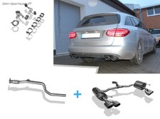 Fox Edelstahl Racing-Anlage Mercedes C-Klasse W205 4-Zylinder 2x115x85mm