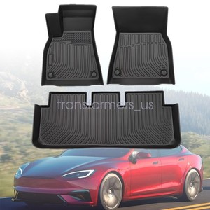 Vasca per Baule su misura + Protezione Paraurti su misura compatibile per: Tesla Model S 11/2014-19 - Nero Weathertech CargoLiner