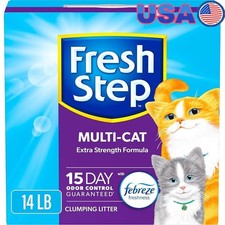 Multi Cat Clumping Litter Extra Strength Febreze Odor Control Low Dust 15 Days