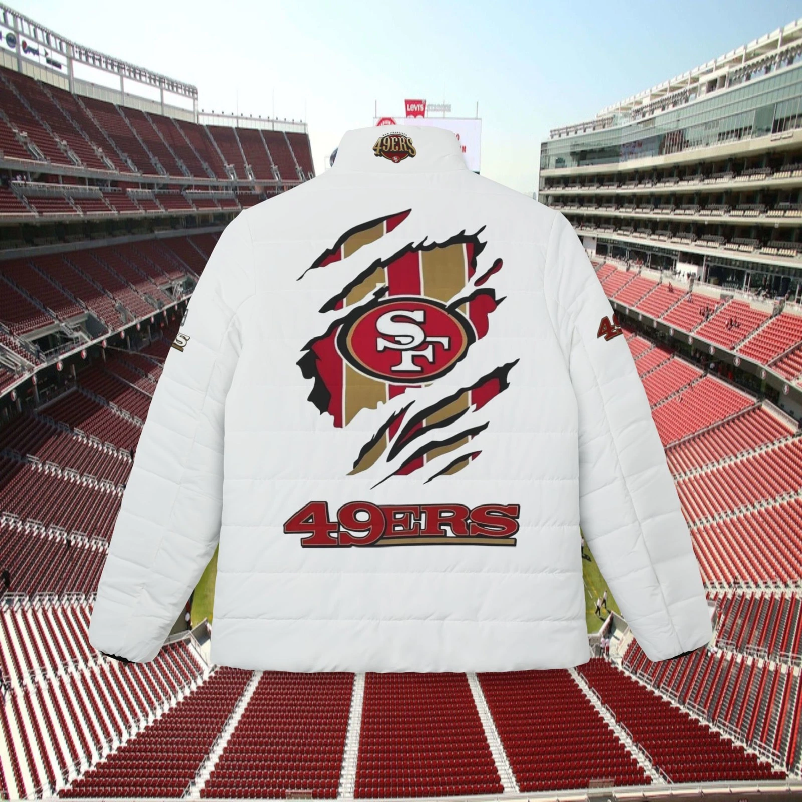 San Francisco 49ers Logo Puffer Jacket