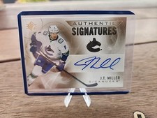 2020-21 Upper Deck SP J.T. Miller Authentic Signatures Auto Vancouver Canucks