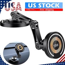 Cup Holder Phone Mount with Magsafe Charger 15W Magnetic Car Mount for iPhone