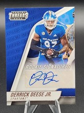 2022 Chronicles Draft #TH-DER Derrick Deese Jr. Threads Rookie Signatures Auto