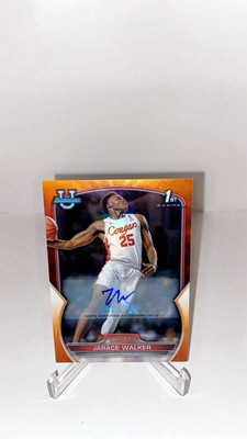 Jarace Walker 2023 Topps Bowman U Orange 1st Bowman Auto /25 Cougars/Pacers*Read