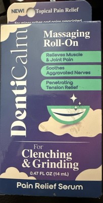 DentiCalm Massaging Roll-On Pain Relief Serum for Clenching & Grinding 0.47 oz