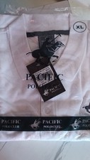 Pacific Polo Club Men's White Polo Shirt XL Short Sleeve Collared PPC-9718