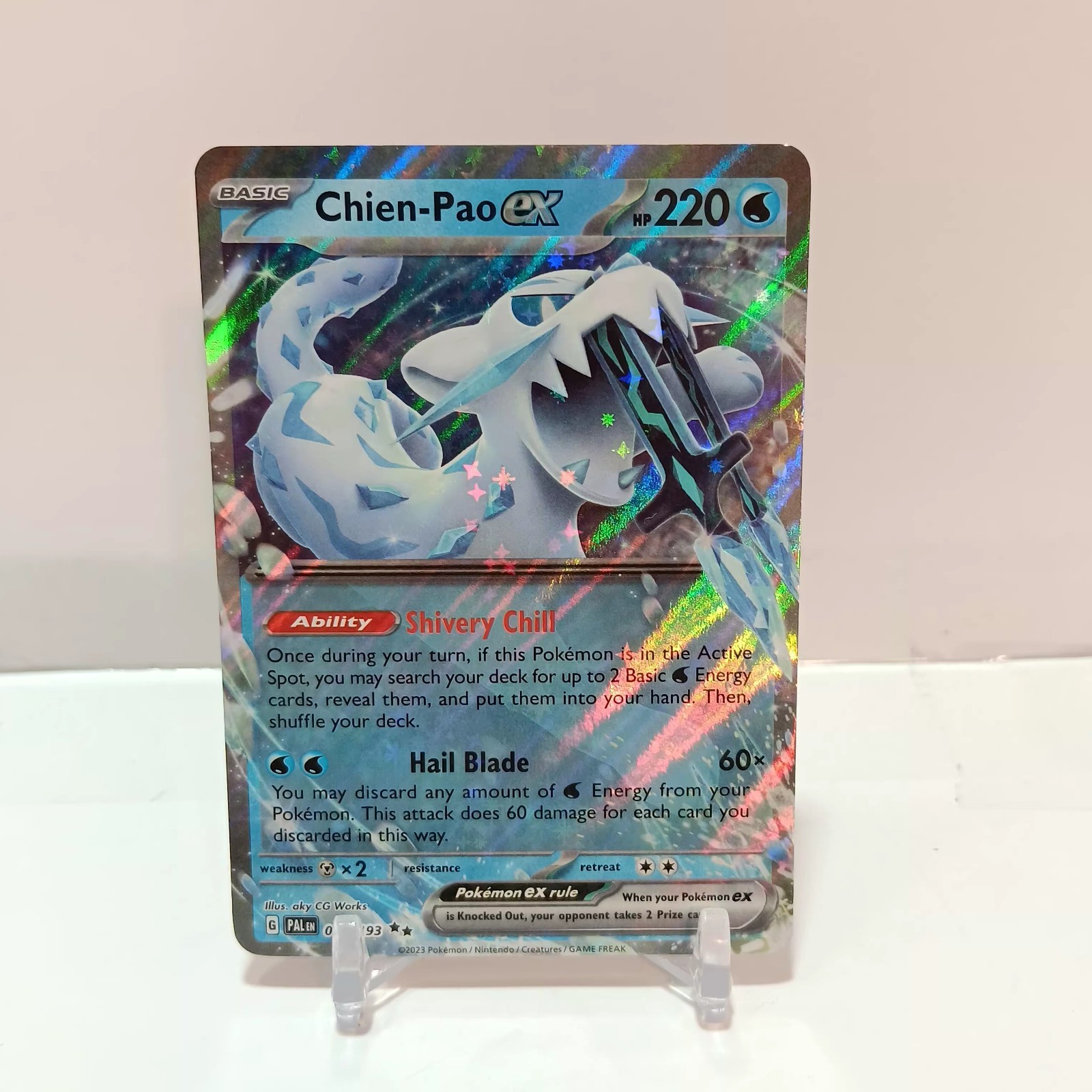 Pokémon Chien-Pao Ex 61/193 NM Paldea Evolved