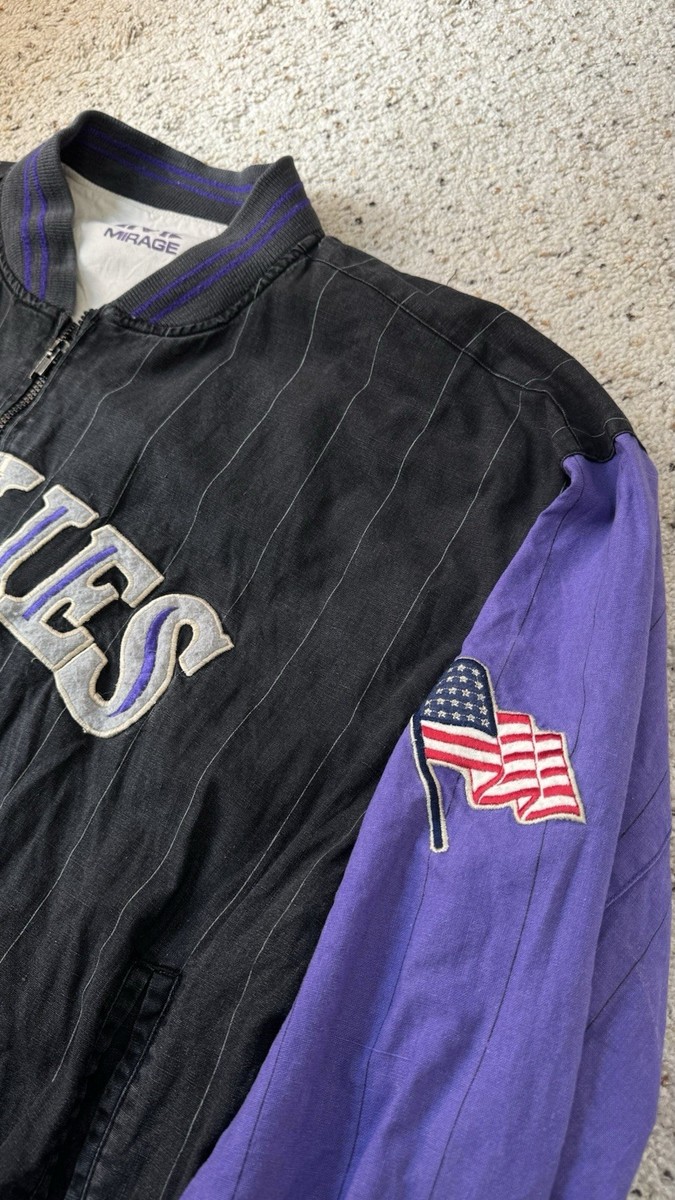 MIRAGE リバーシブル コロラド・ロッキーズ Vtg Colorado Rockies MLB Mirage Reversible Full Zip Jacket Mens