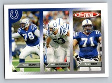 2005 Topps Total #38 Jeff Saturday / Ryan Diem / Tarik Glenn RC