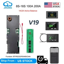 JK Smart Inverter BMS 8S-16S 100A 200A Lifepo4/Li-ion Family Energy Storage lot