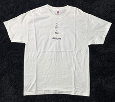 Vtg Sun Microsystems Java Joy T-Shirt Men’s L White Hanes 90s Tech Promo Y2K