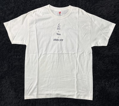 Men s Vintage 1990s SUN Microsystems JAVA + YOU = JAVA JOY T-Shirt Size Large