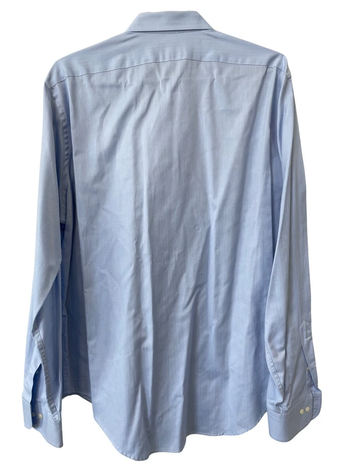 Camisa de vestir American Living talla 16,5/36-37 azul claro algodón ropa profesional Foto 2 de 4