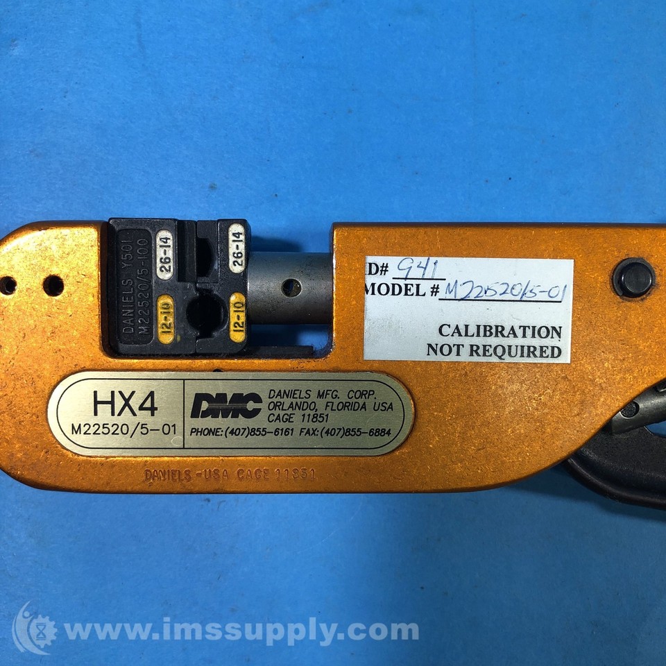 Daniels Mfg M22520/5-01 Open Frame Crimp Tool, HX4, FNIP | eBay