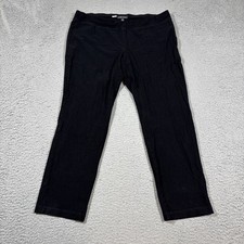 Eileen Fisher Size Small Black System Washable Stretch Crepe Slim Ankle Pant