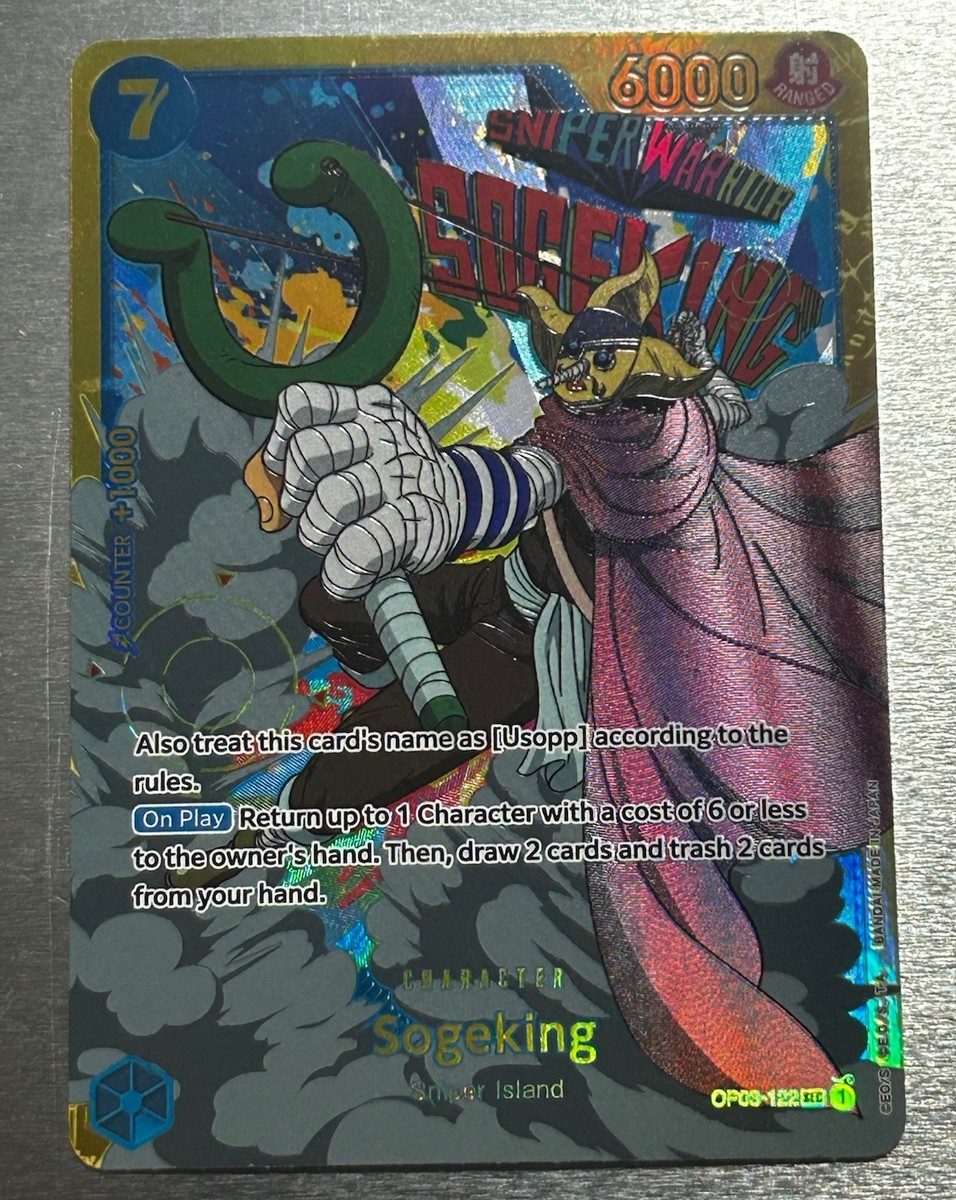 カ*ナ様 2023 ONE PIECE JPN SOGEKING #122 AL One Piece Card Game Sogeking OP03-122 SEC Secret Japanese Usopp | eBay