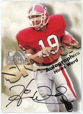 Hines Ward 1998 Skybox Autographics Rookie Autograph Card. rookie card picture