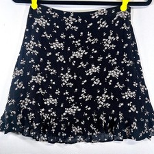 Abercrombie  Fitch '17 Floral Mini Skirt Coquette Cottagecore Y2K Ruffle Skater