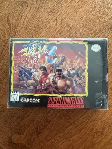 final fight 3 snes In Box (missing Manual)