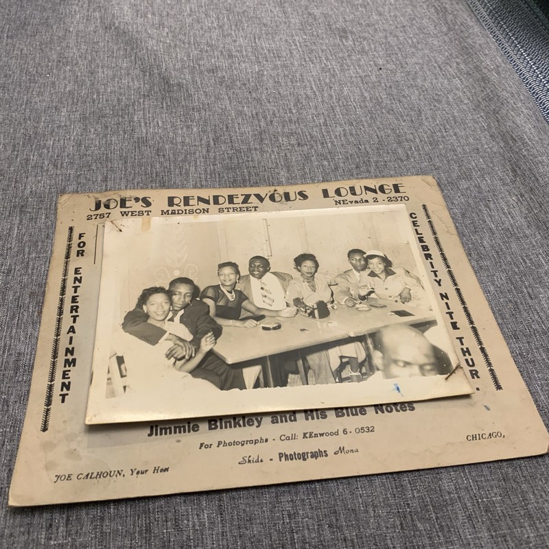 Vintage Joe's Rendezvous Lounge Souvenir  Photo African American Chicago #2