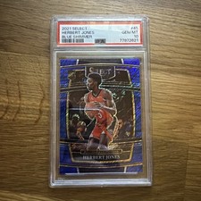 2021-22 Select Herbert Jones Blue Shimmer Prizm RC Concourse #45 PSA 10