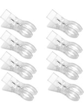 Clear Plastic Anti-Slip Heavy Duty Beach Towel Clips, Set of 8 Indoor/Outdoor