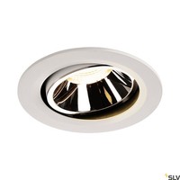 Weiß Chrom Moderne Einbauleuchte Downlight Lampe 3000K 2200 Lm IP20 120°
