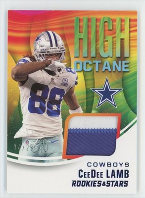 CeeDee Lamb 2021 Panini Rookies & Stars High Octane Prime /25 Jersey #HM-2