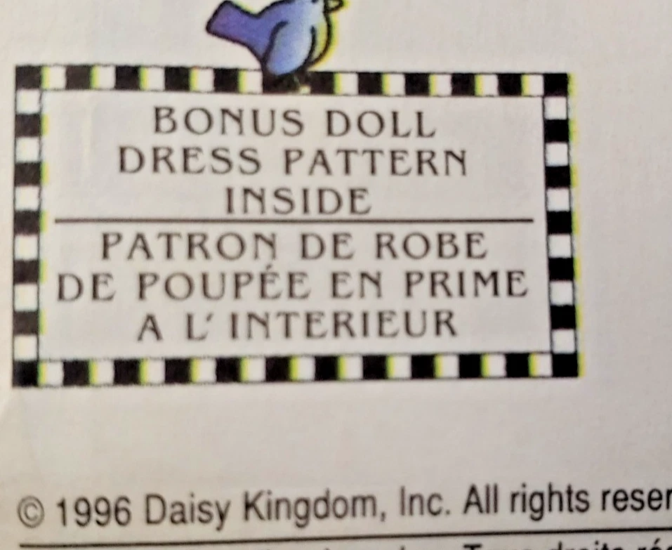 Daisy Kingdom Simplicity 7010 Child's Pinafore Dress & Doll (17”) Childs 12 & 14 - Image 4 of 4