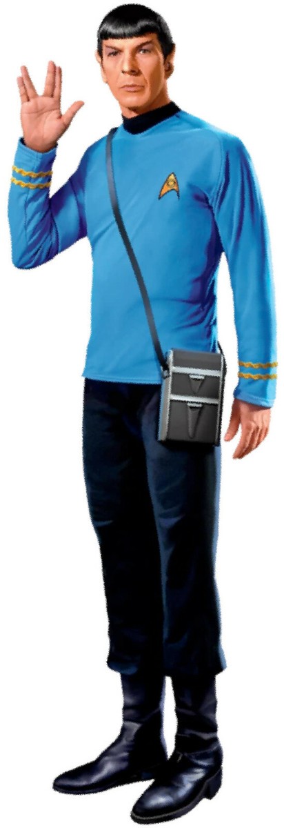 Star Trek TOS Mr. SPOCK 1967 Promo Full Body Pose - Window Cling
