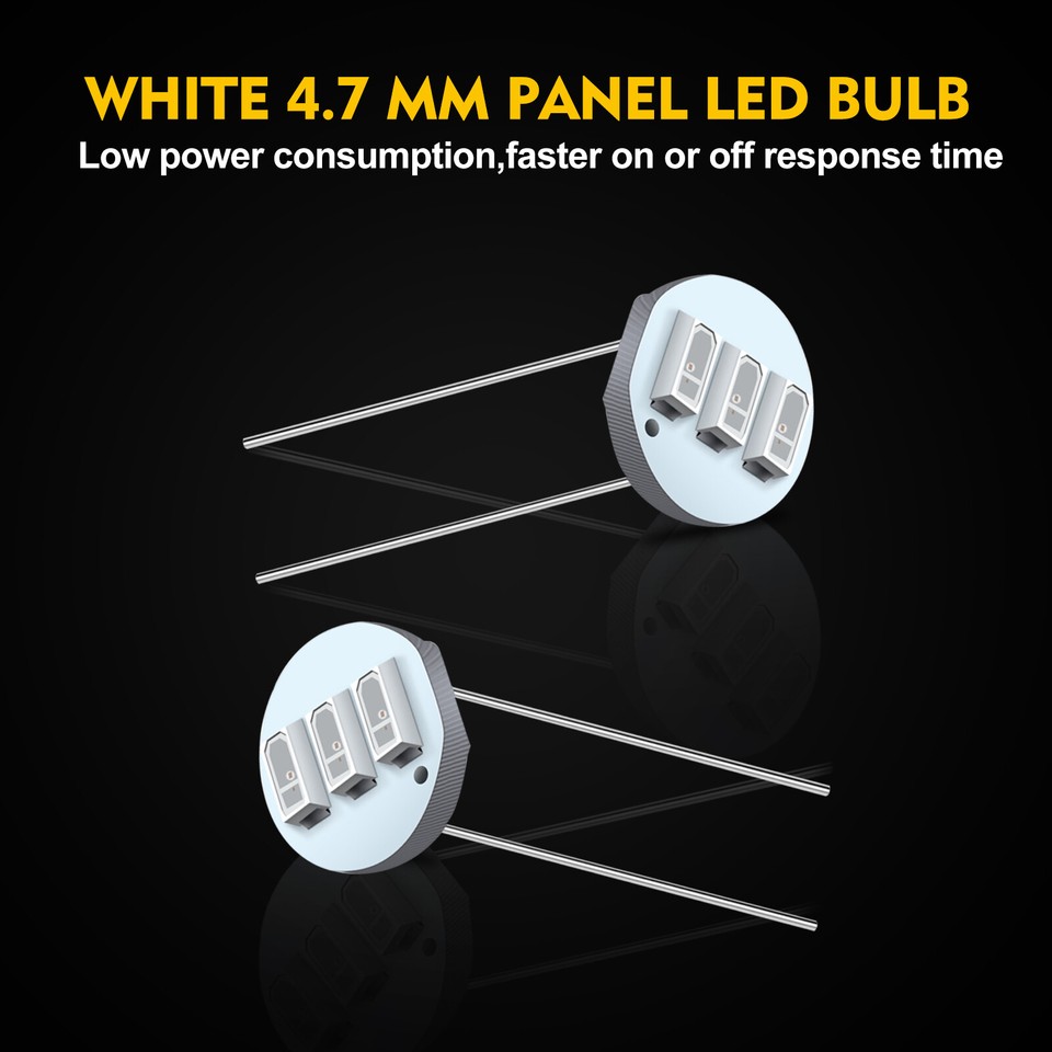 1pair T5 Wedge 5050 Red SMD Gauge Cluster Speedometer LED Light Bulb 57